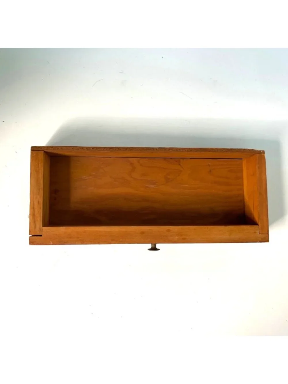 Vintage Handcrafted Wood Wall Organizer Shelf Rack with Drawer 19